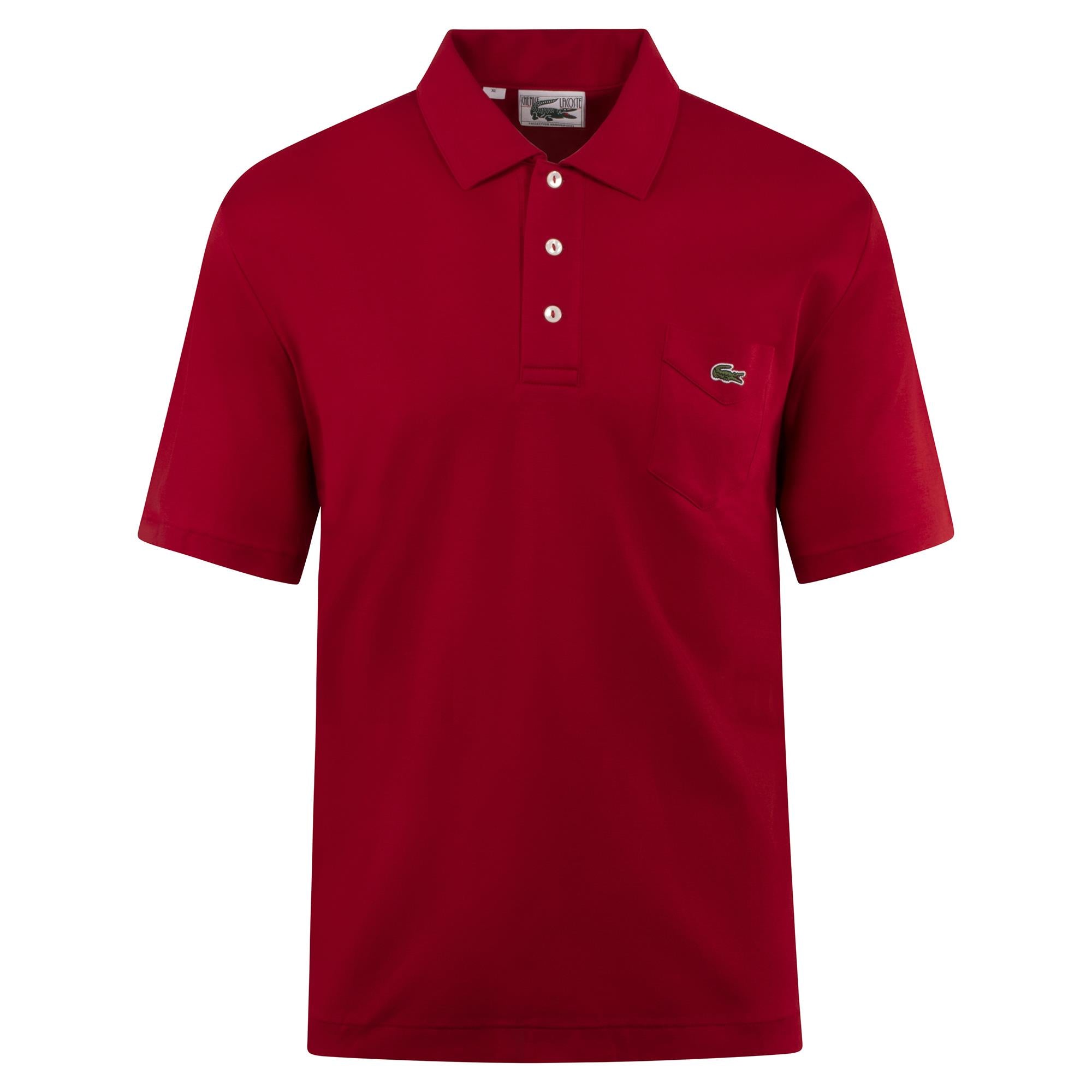 Lacoste Mens Anniversary Collection Polo Shirt Red